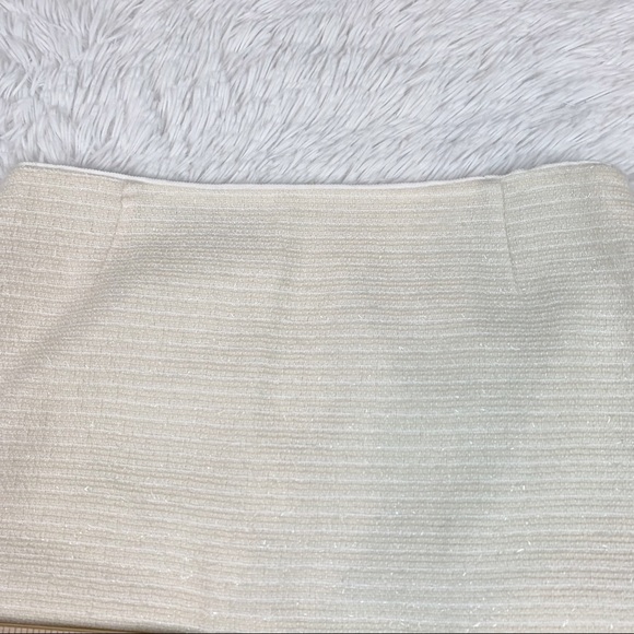 Lafayette 148 tweed Wool blend Pencil Skirt knee length ivory - Picture 13 of 14